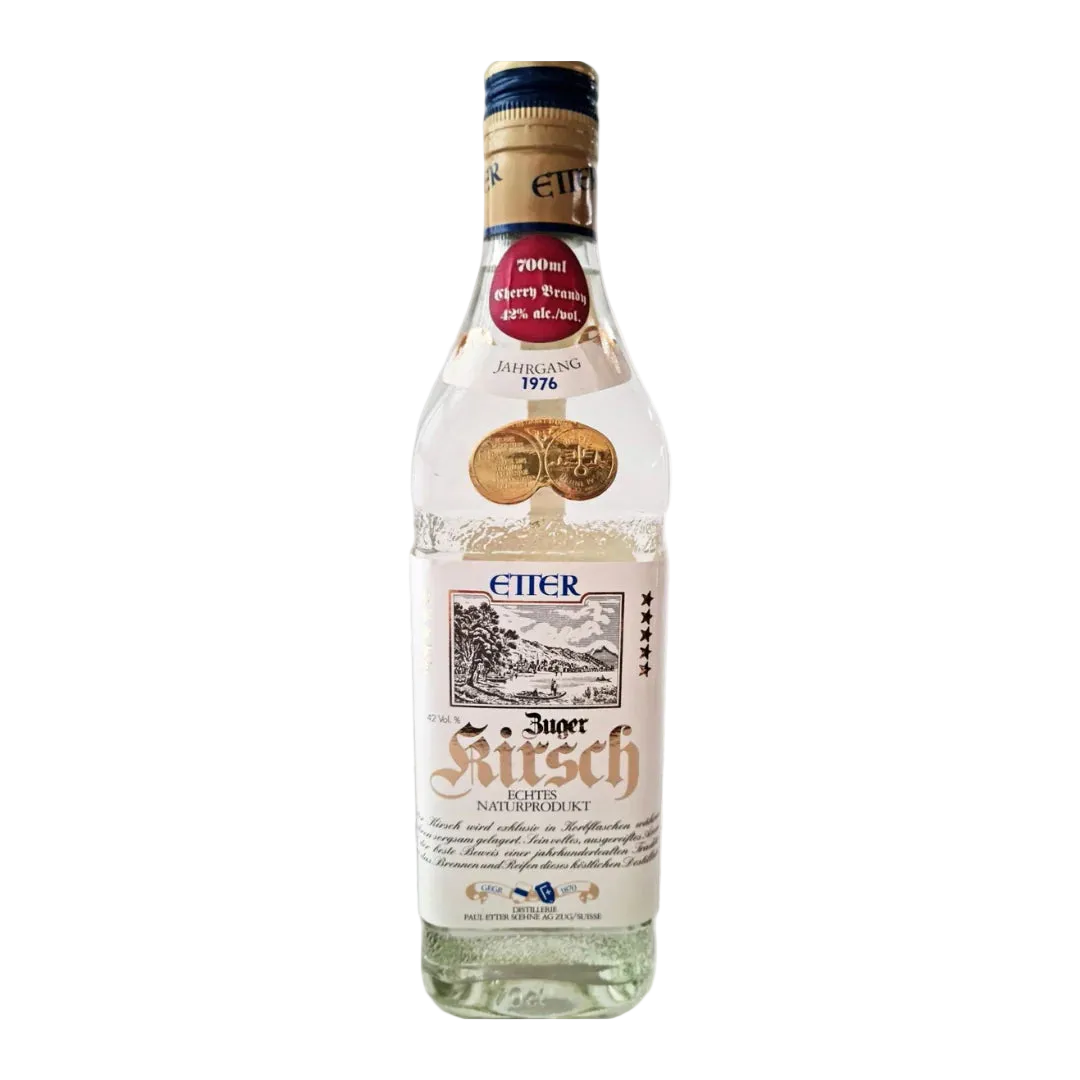 1976 Etter Zuger Kirsch Eau de Vie 700ml