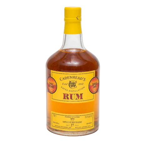 1991 WM Cadenhead Guyana Uitvlugt #02-V64-39 27 Year Old Rum 750ml