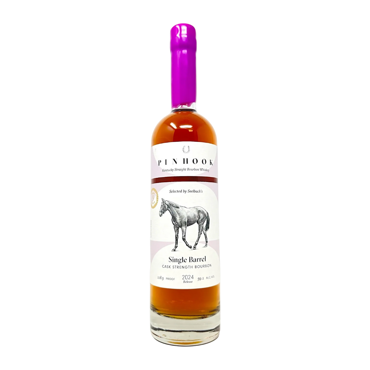 2025 Pinhook Single Barrel Cask Strength 5 Years Old Unfiltered Straight Bourbon Whiskey 750ml