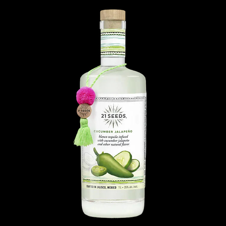 21 Seeds Cucumber Jalapeno Infused Tequila 1Lt