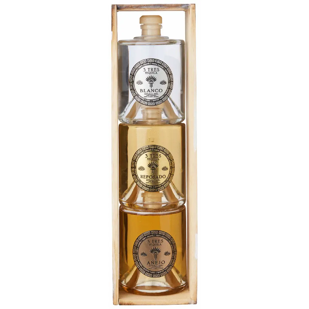 3 Tres Tequila Stack Trio Blanco & Reposado & Anejo 750ml