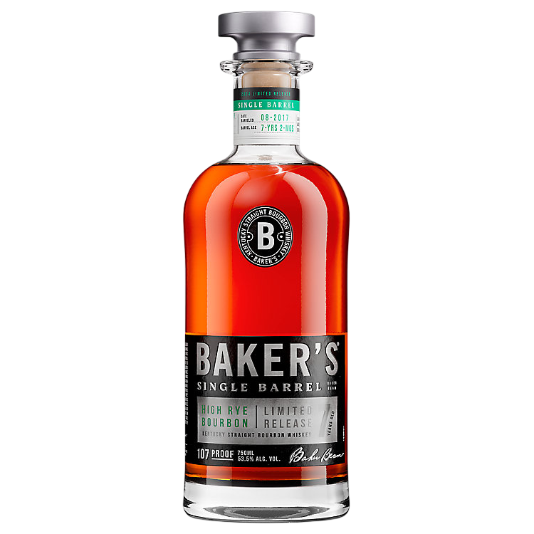 Baker's Single Barrel High Rye 7 Year Old Kentucky Straight Bourbon Whiskey 750ml