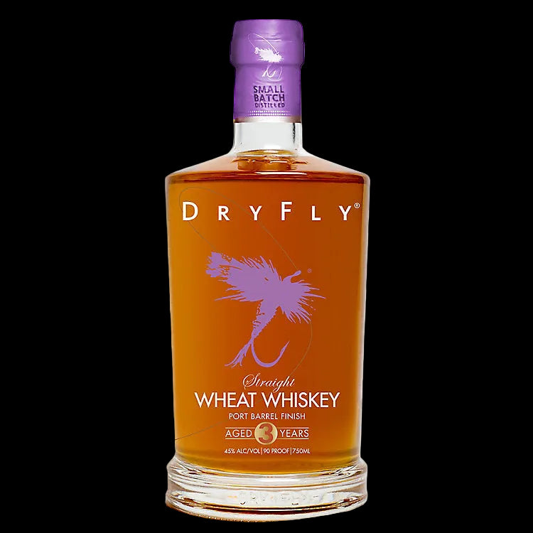 Dry Fly Port Barrel Finish 3 Year Old Straight Wheat Whiskey 750ml