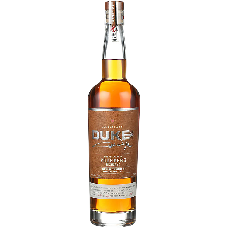 Duke Double Barrel Founder's Reserve Rye Whiskey 750ml