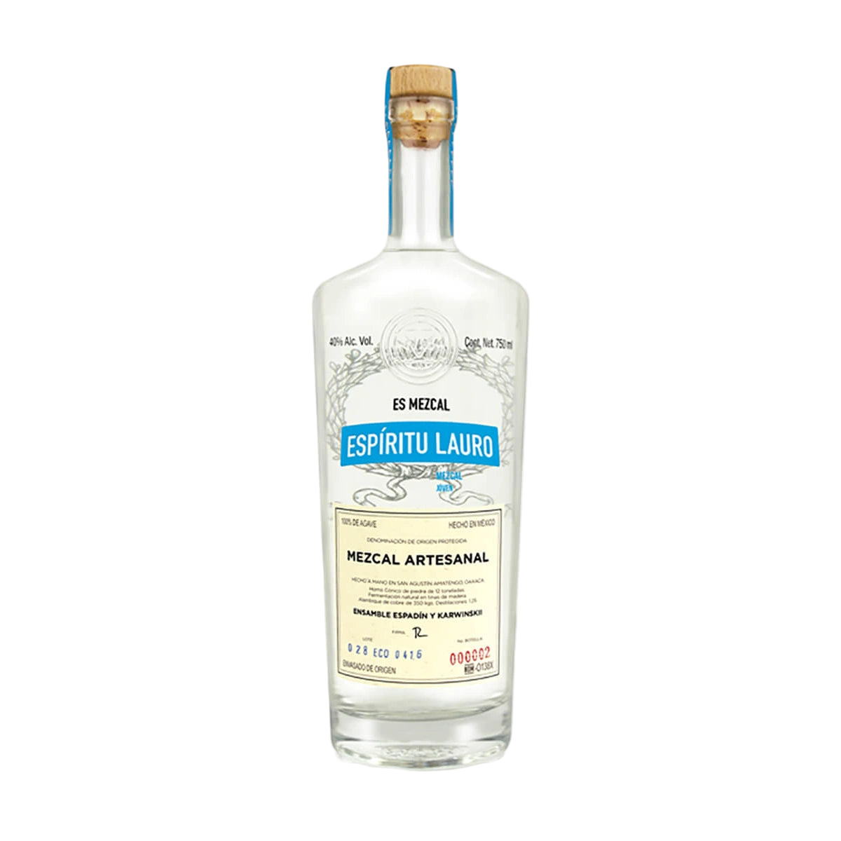 Espiritu Lauro Ensamble Espadin & Karwinskii Joven Mezcal 750ml