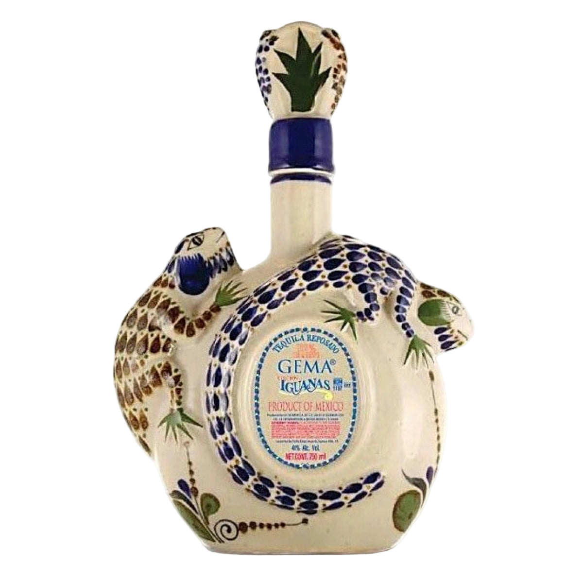 Gema Iguanas Ceramic Reposado Tequila 750ml
