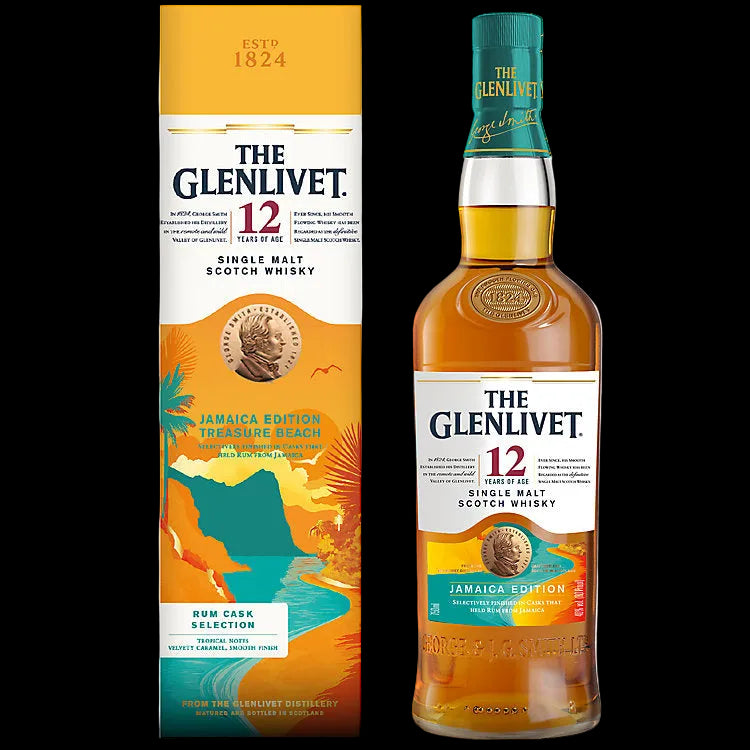 Glenlivet Jamaica Edition Teasure Beach Rum Cask 12 Year Old Single Malt Scotch Whisky 750ml