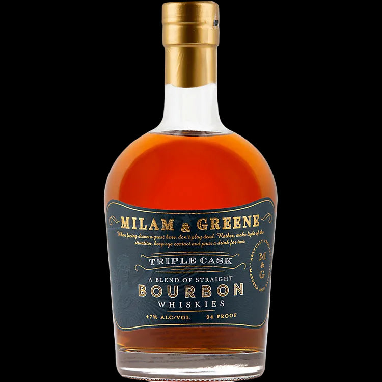 Milam & Greene Triple Cask Straight Bourbon Whiskey 750ml