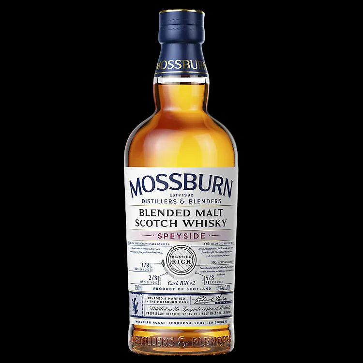 Mossburn Speyside Cask Bill 2 Rich Blended Malt Scotch Whisky 750ml