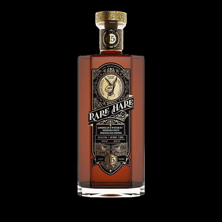 Rare Hare 15 Year Old Finished With French Oak Staves American Whiskey 700ml