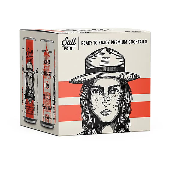 Salt Point Cape Cod Cranberry Lime with Vodka 12-Oz Can 4-Pack