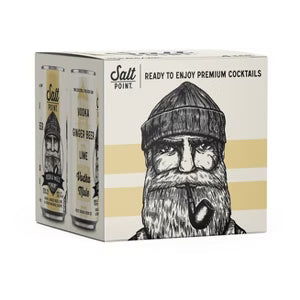 Salt Point Moscow Mule Ginger Beer Lime Vodka 12-Oz Can 4-Pack