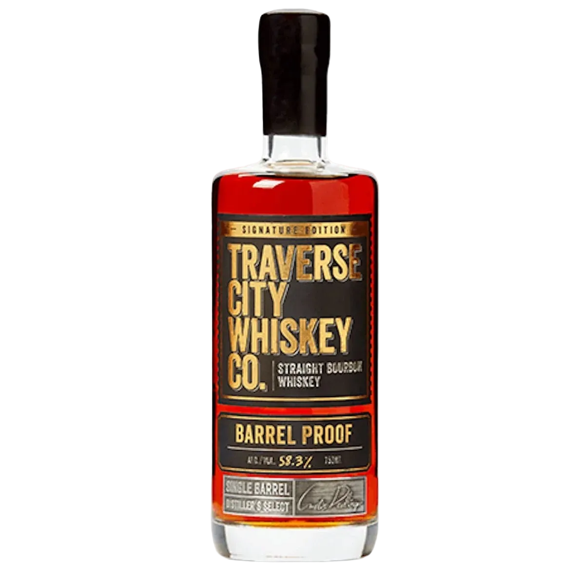 Traverse City Barrel Proof Signature Edition Straight Bourbon Whiskey 750ml