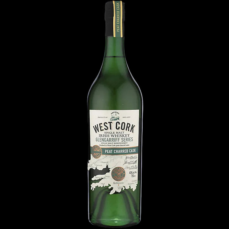 West Cork Glengarriff Series Peat Charred Cask Single Malt Irish Whiskey 750ml