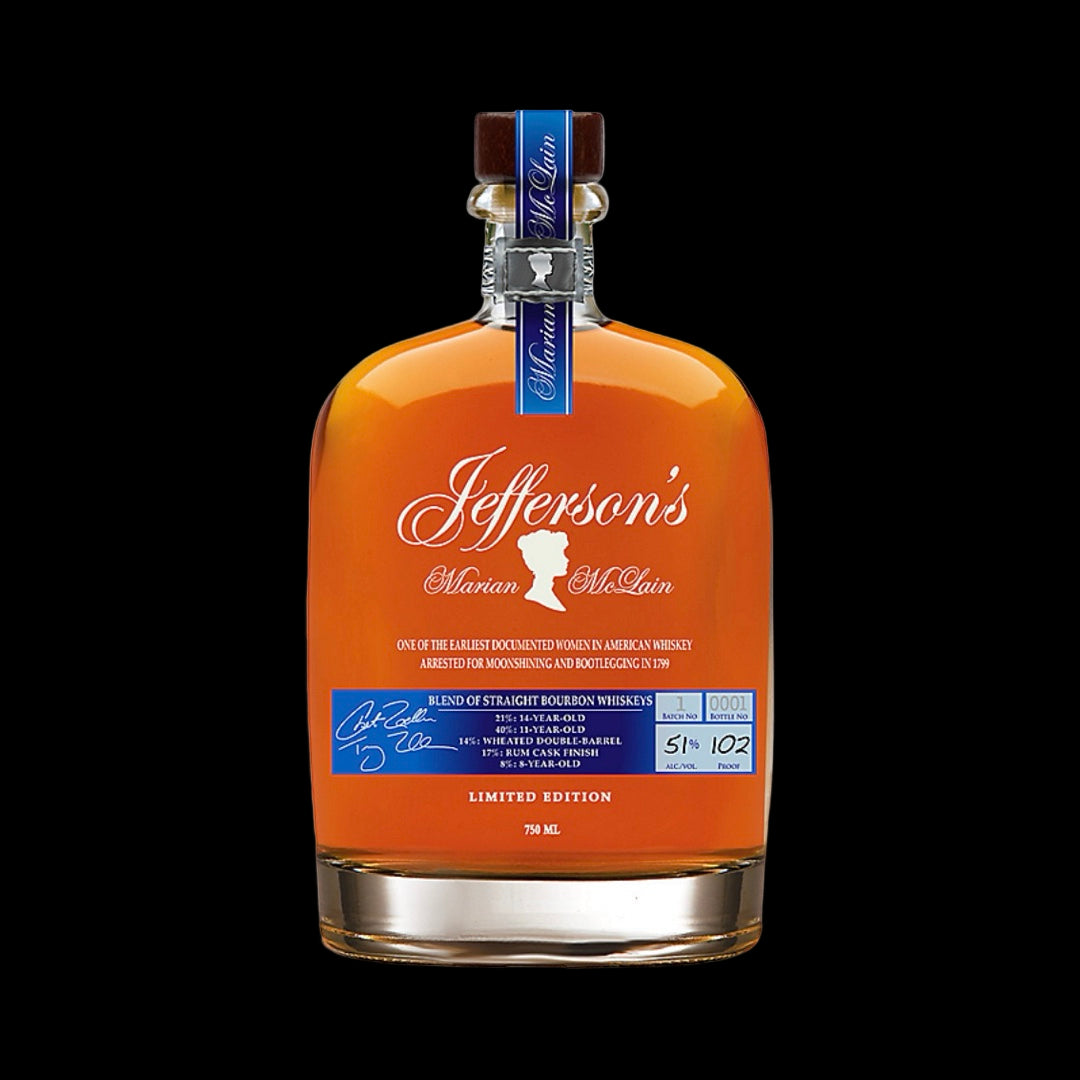 Jefferson's Marian McLain Limited Edition Straight Bourbon Whiskey 750ml