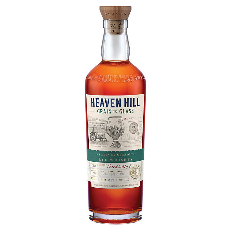 Heaven Hill Grain to Glass Straight Rye Whiskey 750ml