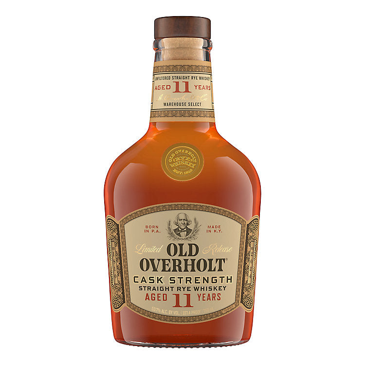 Old Overholt Cask Strength 11 Year Old Straight Rye Whiskey 750ml