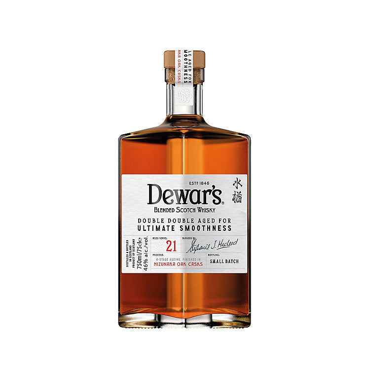 Dewar's Double Double Aged for Ultimate Smoothness 21 Year Old Blended Scotch Whisky 750ml