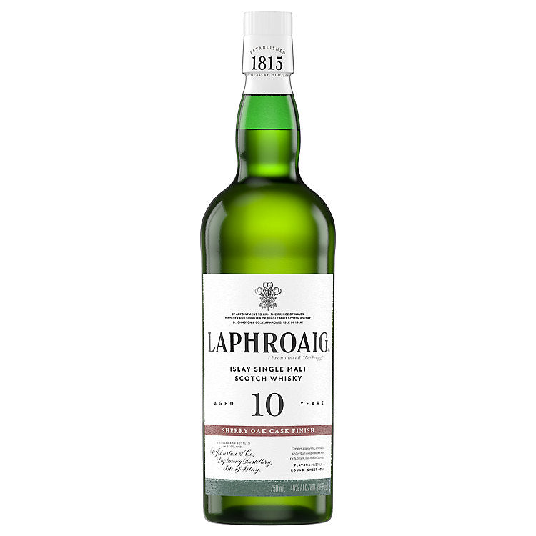 Laphroaig 10 Year Old Sherry Oak Finish Single Malt Scotch Whisky 750ml