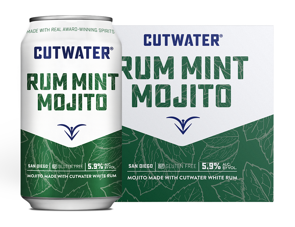Cutwater Spirits Rum Mint Mojito Cocktail 12-Oz Can 4-Pack