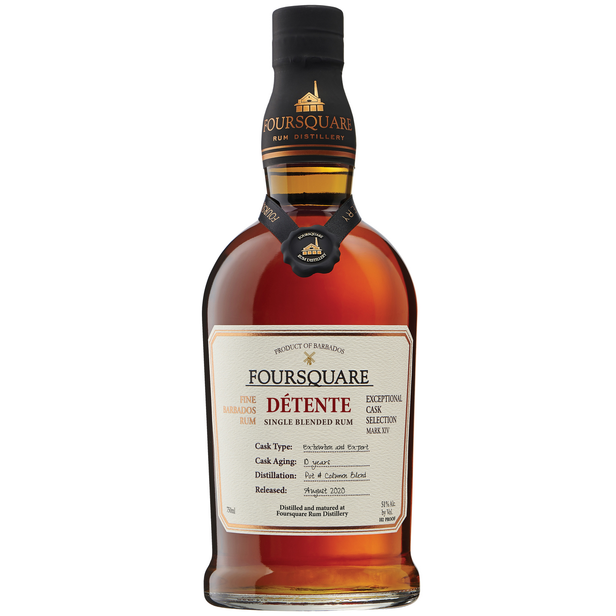Foursquare Rum Exceptional Cask Selection Mark XIV Detente 10 Year Old Single Blended Rum 750ml