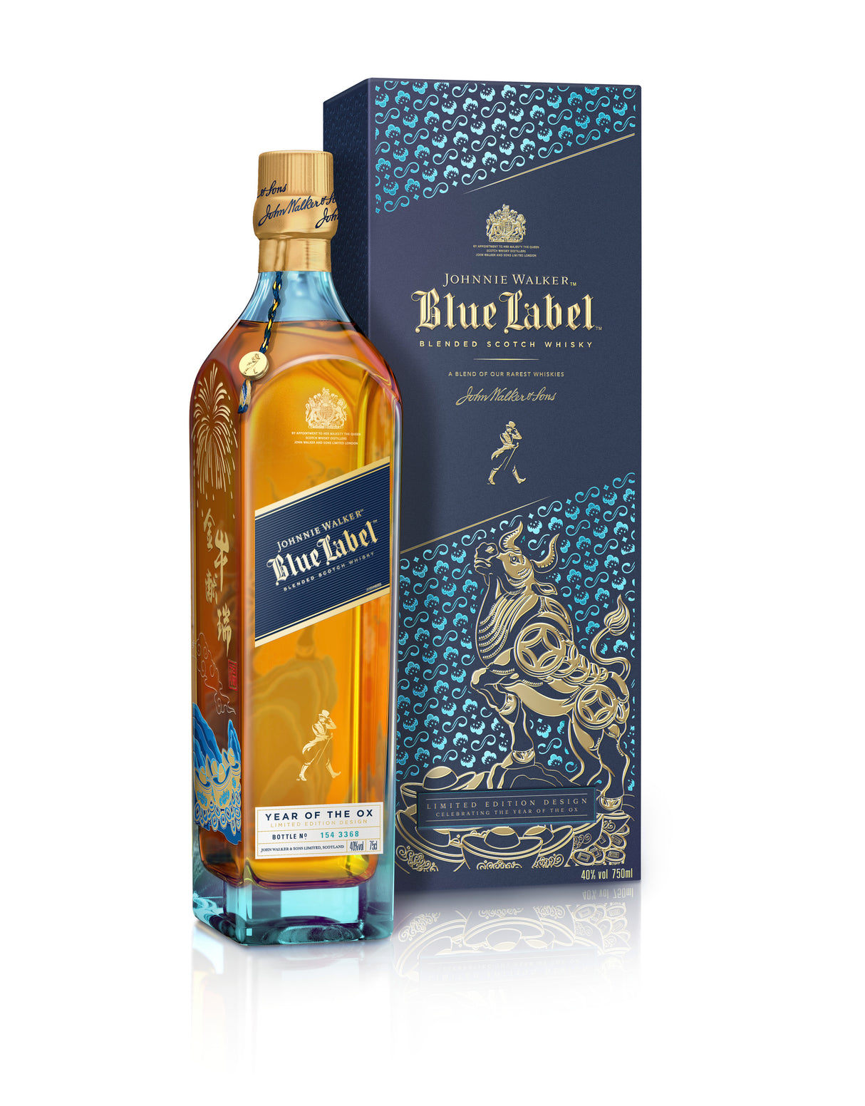 Johnnie Walker Blue Label Limited Edition Year of the Ox Blended Scotch Whisky 750ml
