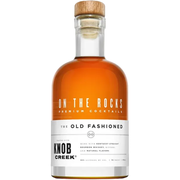 On The Rocks Premium Cocktails Old Fashioned Crafted With Knob Creek Bourbon 375ml