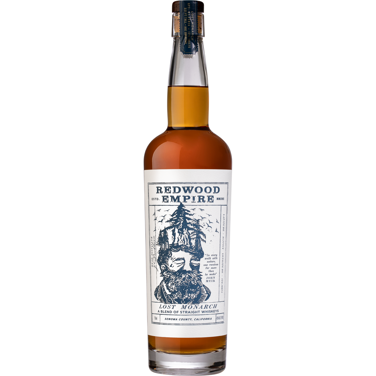 Redwood Empire Lost Monarch Blended Straight Whiskey 750ml
