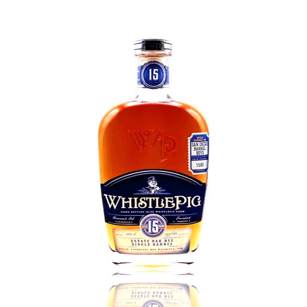 WhistlePig 15 Year Old Single Barrel #1503 San Diego Barrel Boys Straight Rye Whiskey 750ml
