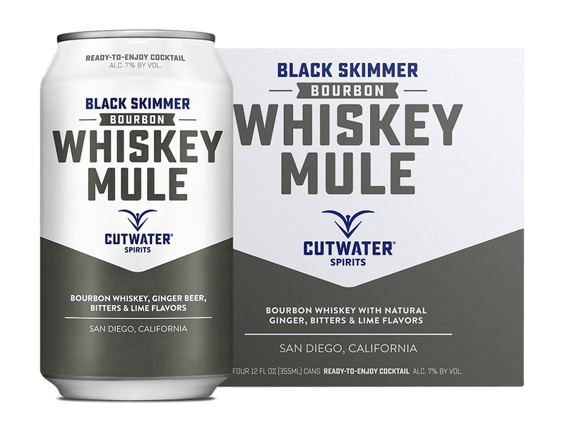 Cutwater Black Skimmer Bourbon Whiskey Mule (4 Pack Cans)