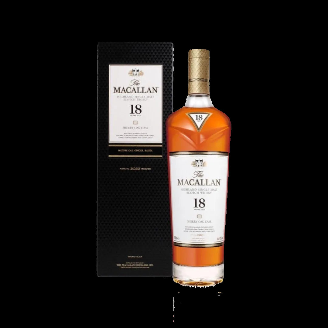 Macallan Sherry Oak Cask 18 Year Old Single Malt Scotch Whisky 750ml