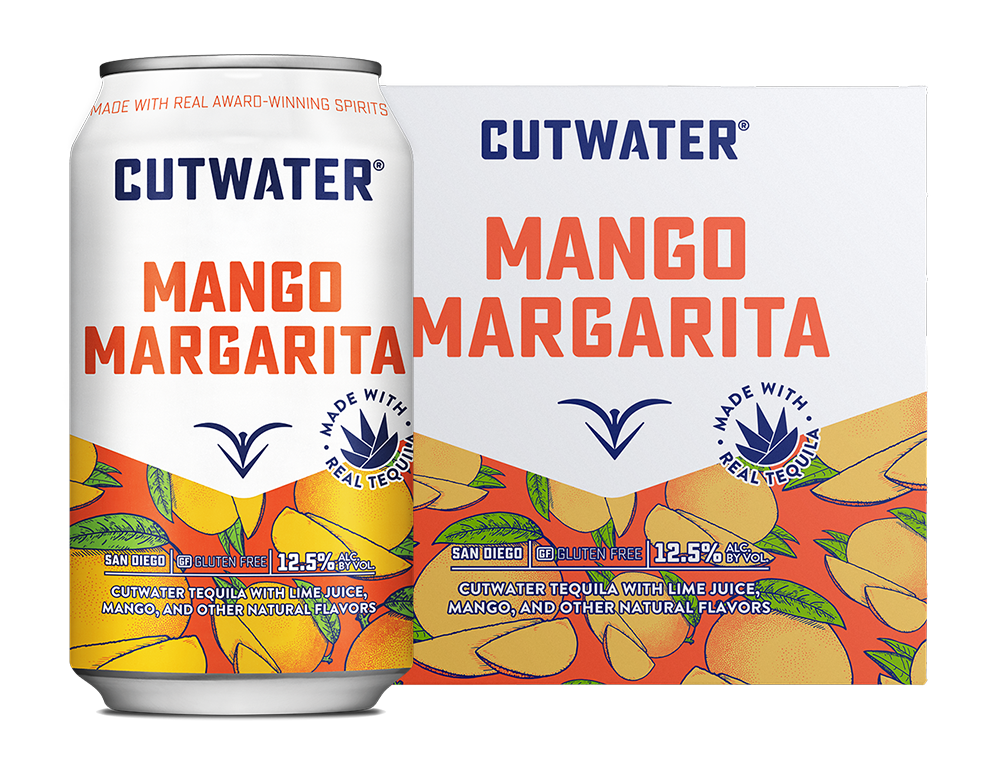 Cutwater Spirits Mango Margarita 12-Oz Cans 4-Pack