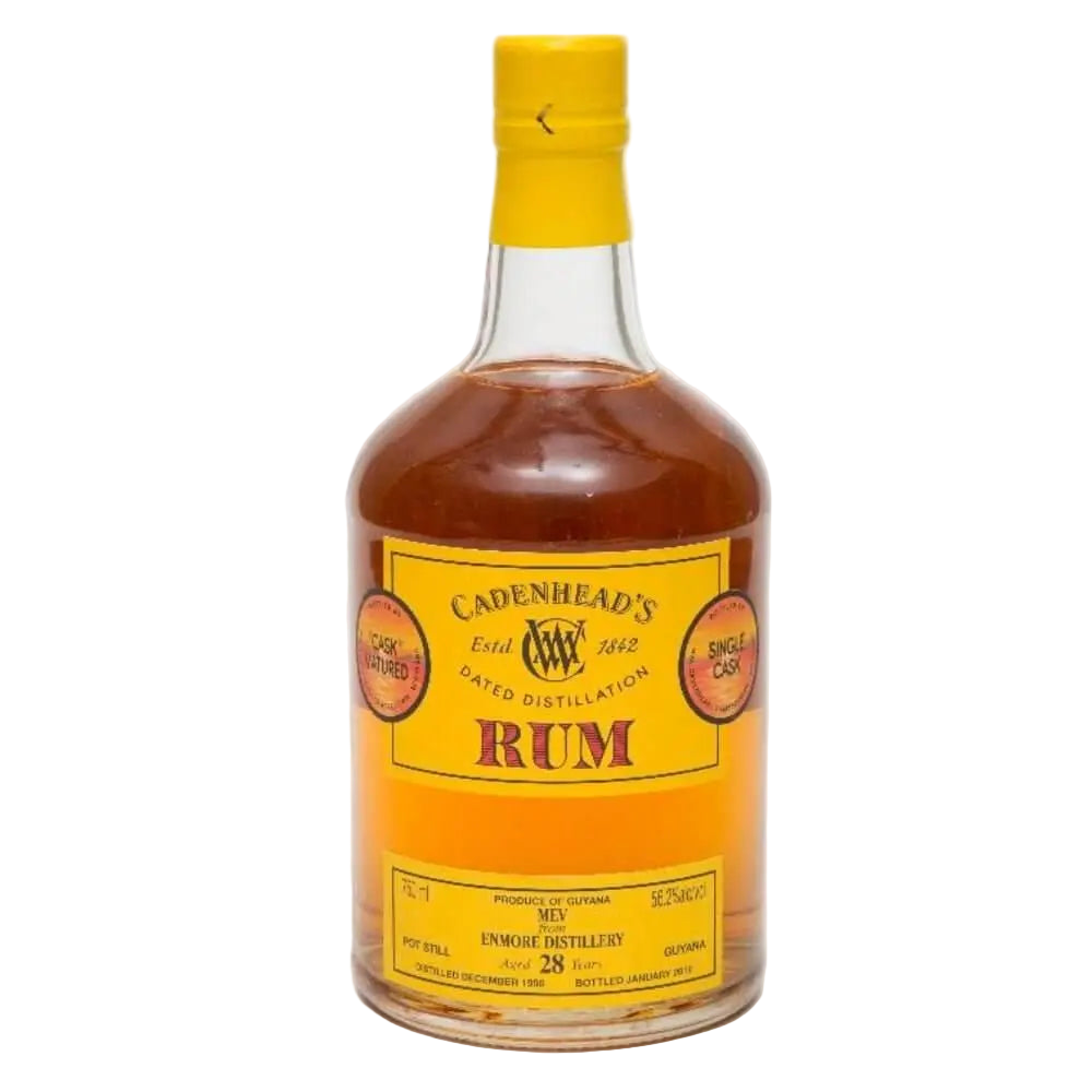 1990 WM Cadenhead Guyana Enmore #08/V295-50 28 Year Old Rum 750ml