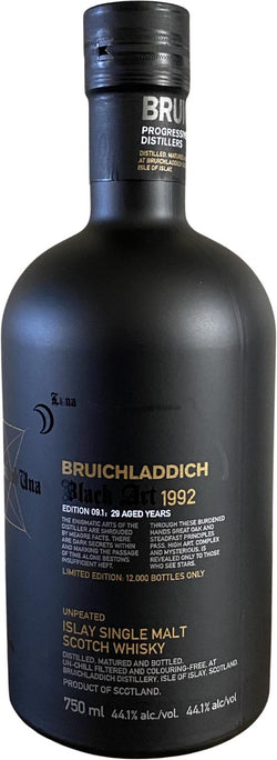 1992 Bruichladdich Black Art 09.1 Edition 29 Year Old Unpeated Single Malt Scotch Whisky 750ml