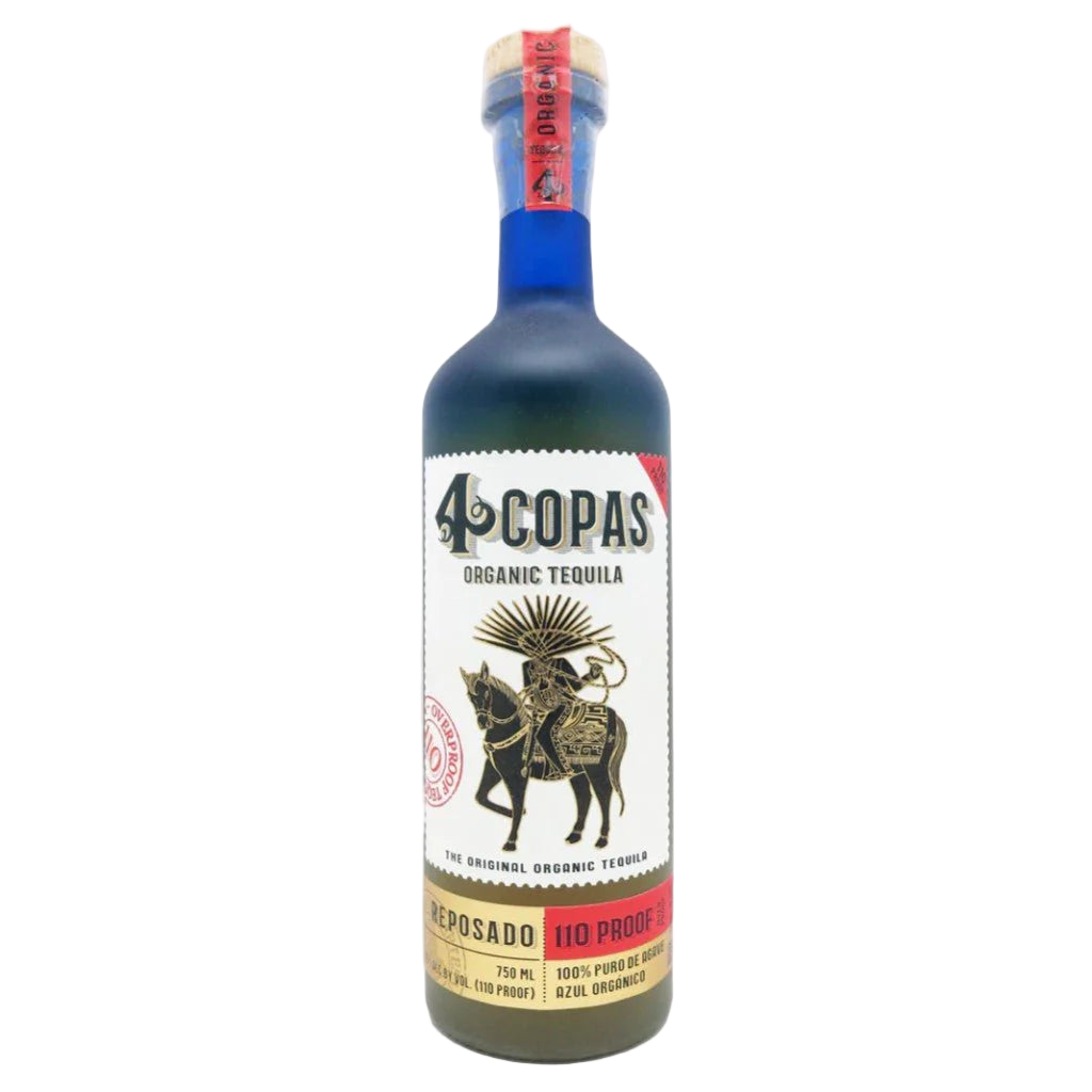 4 Copas Organic 110 Proof Reposado Tequila 750ml