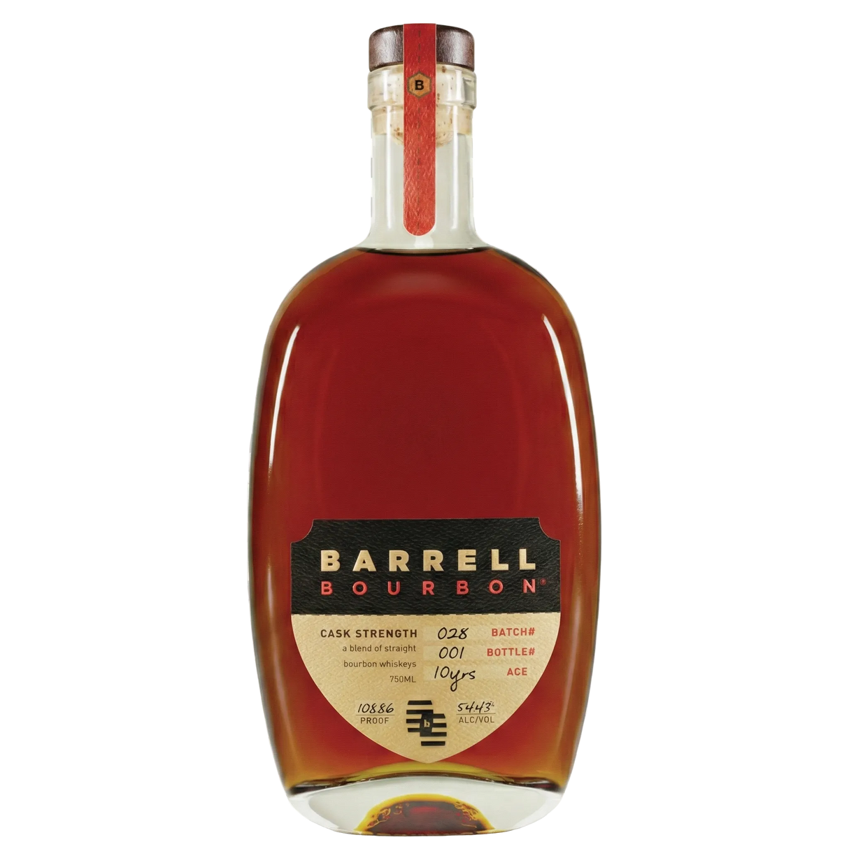 Barrell Craft Spirits Batch 28 Cask Strength 10 Year Old Straight Bourbon Whiskey 750ml