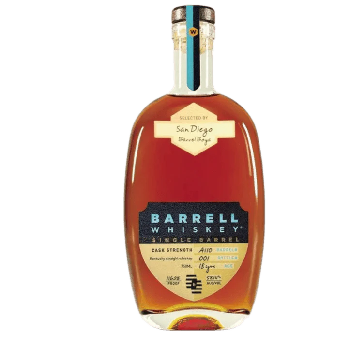 Barrell Craft Spirits 18 Year Old Single Barrel #A110 San Diego Barrel Boys Whiskey 750ml