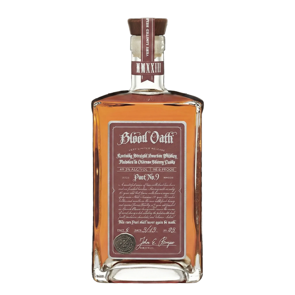 Blood Oath Pact No. 9 Kentucky Straight Bourbon Whiskey 750ml