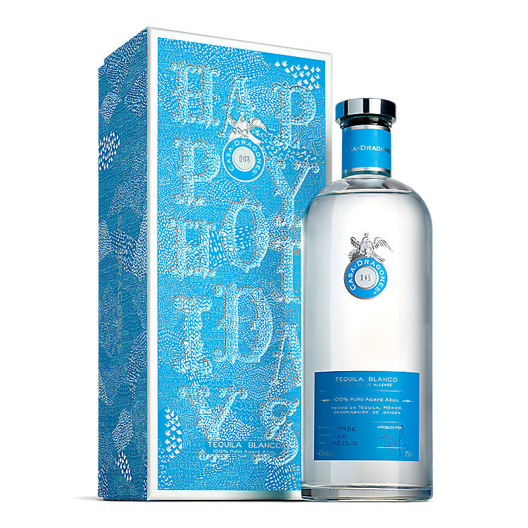 Casa Dragones Blanco Tequila With Holiday Gift Box 750ml