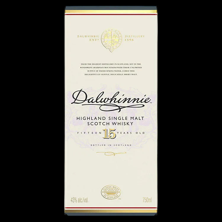 Dalwhinnie 15 Year Old Single Malt Scotch Whisky 750ml