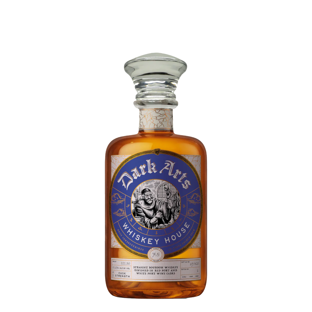 Dark Arts Whiskey House Red and White Port Casks Straight Bourbon Whiskey 750ml