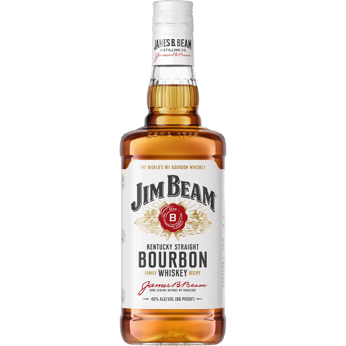 Jim Beam  Kentucky Straight Bourbon Whiskey 750ml