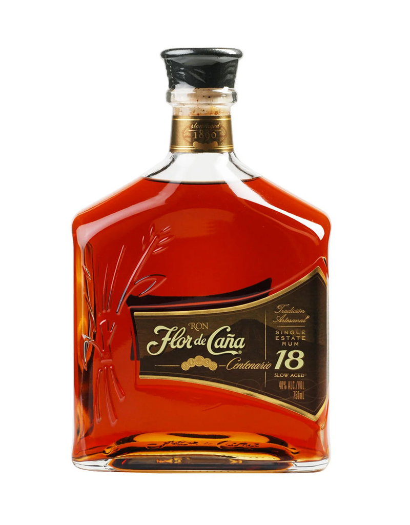 Flor de Cana 18 Year Old Centenario Gold Rum 750ml