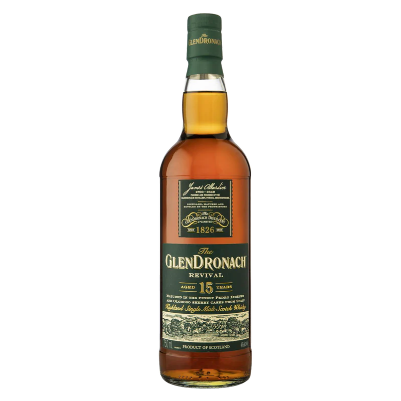 Glendronach Revival 15 Year Old Single Malt Scotch Whisky 750ml