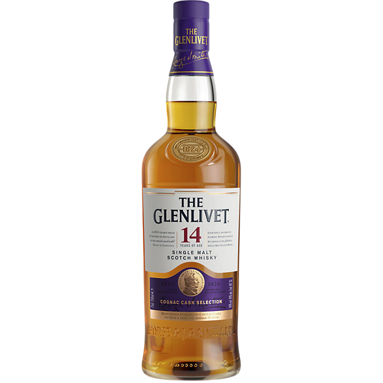Glenlivet Cognac Cask Selection 14 Year Old Single Malt Scotch Whisky 750ml