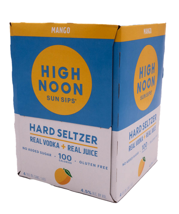 High Noon Mango Vodka Seltzer 12-Oz Can 4-Pack