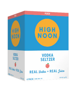 High Noon Peach Vodka Seltzer 12-Oz Can 4-Pack