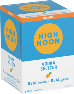 High Noon Pineapple Vodka Seltzer 12-Oz Can 4-Pack