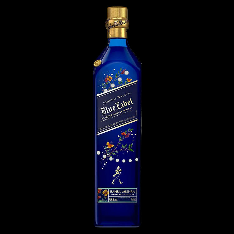 Johnnie Walker x Rahul Mishra Blue Label Diwali Limited Edition Blended Scotch Whisky 750ml