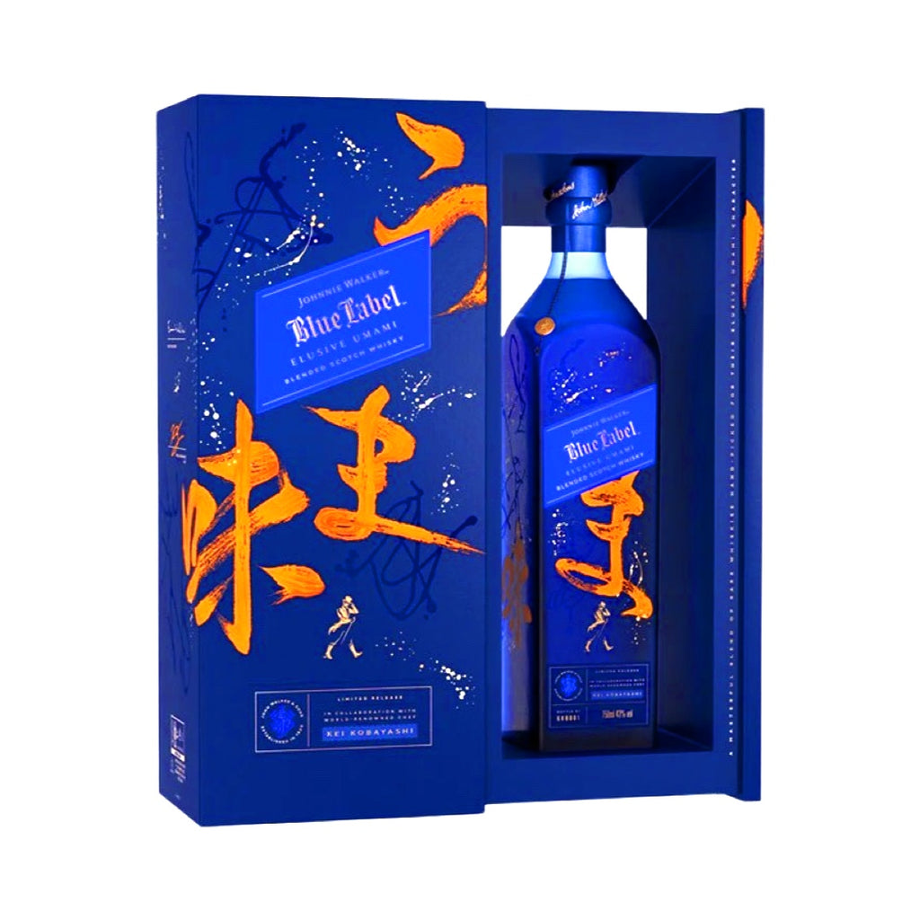結婚祝い Elusive Label Blue Walker Johnnie Umami Scotch Blended ウイスキー